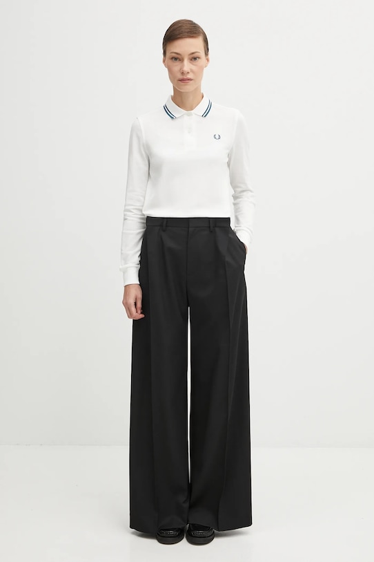 Fred Perry longsleeve bawełniany G3636 biały