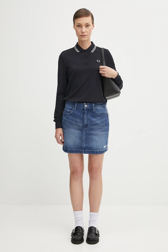 Fred Perry longsleeve bawełniany G3636 granatowy