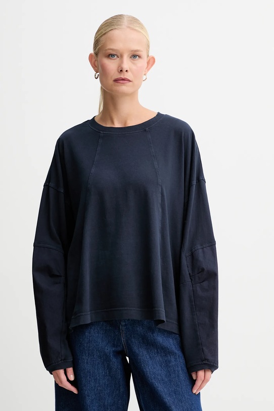 G-Star longsleeve bawełna granatowy D27192.C756