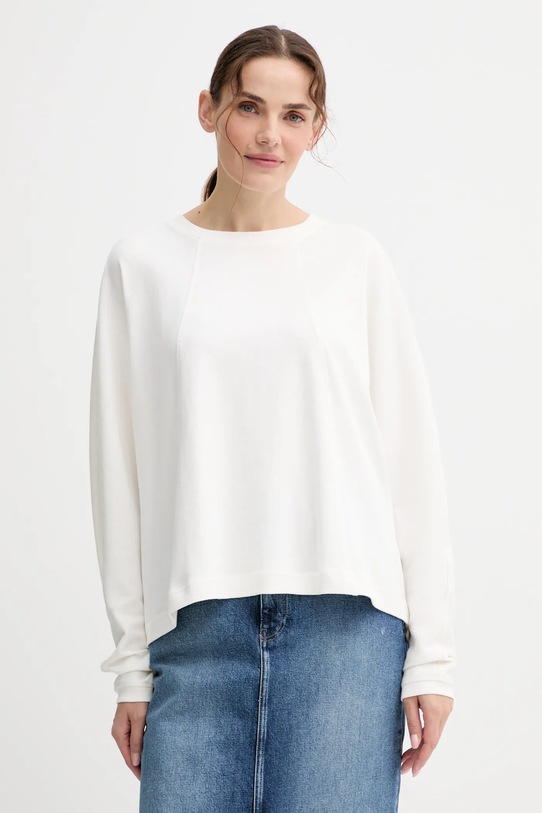 G-Star longsleeve din bumbac uni bej D27742.D976