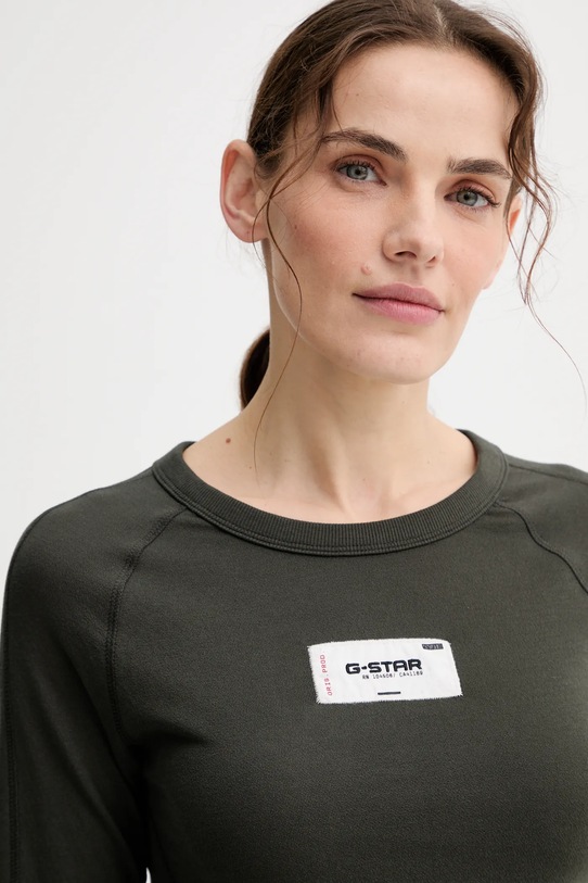 G-Star longsleeve din bumbac verde D27740.D961