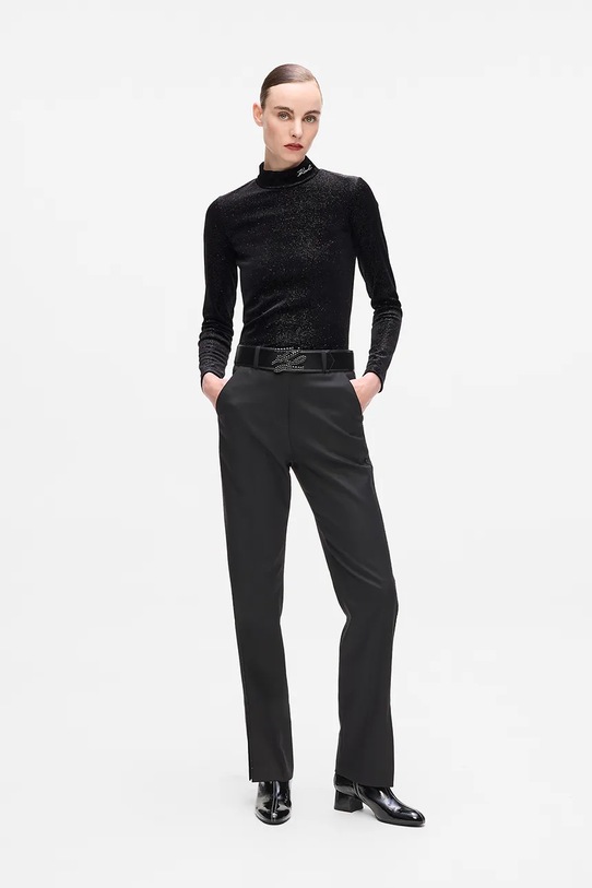 Karl Lagerfeld longsleeve negru A4W17047