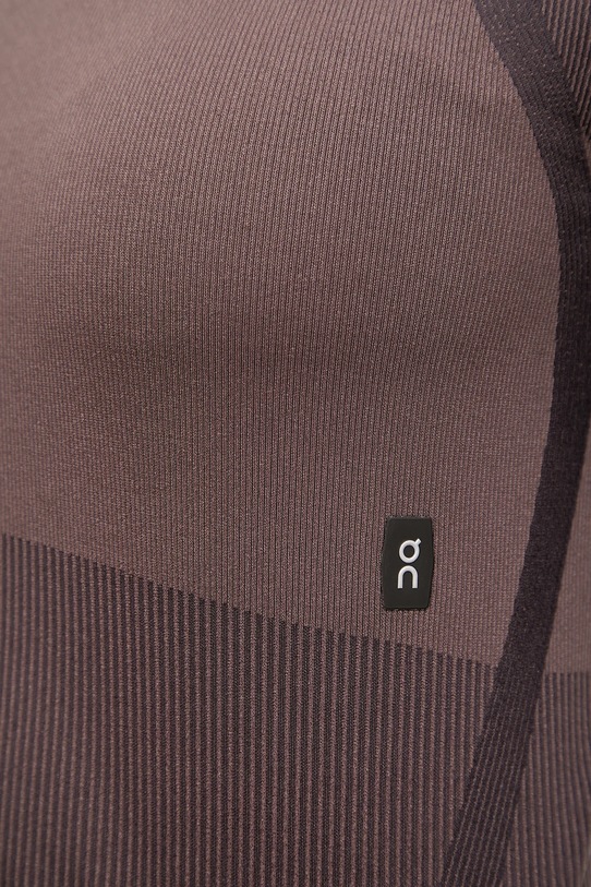 Μακρυμάνικο για γιόγκα ON running Studio 1WF10263573 καφέ