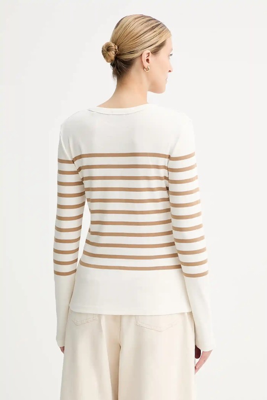 Odzież Marc O'Polo longsleeve bawełniany 508207452151 beżowy