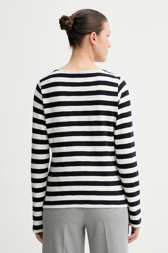 Одежда Хлопковый лонгслив Marc O'Polo 508301452145 тёмно-синий