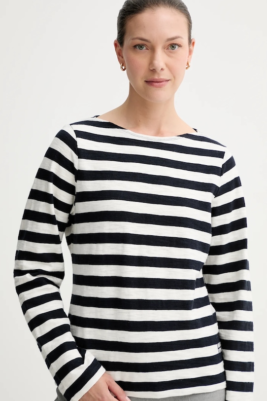 Хлопковый лонгслив Marc O'Polo тёмно-синий 508301452145