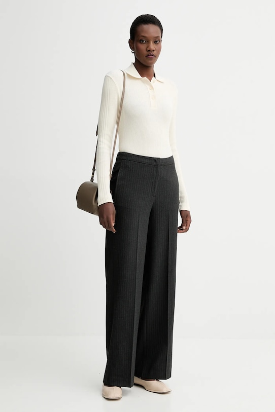 Marc O'Polo longsleeve bawełniany 509205655001 beżowy AW25