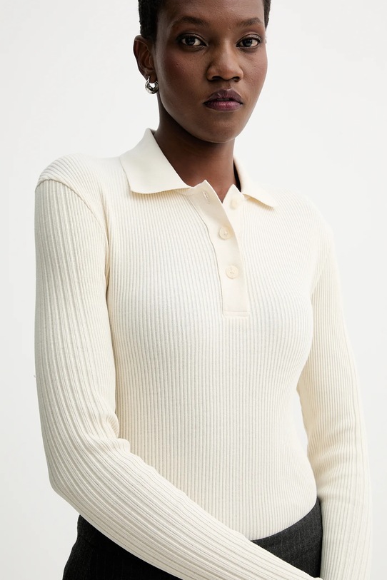 Marc O'Polo longsleeve bawełniany beżowy 509205655001