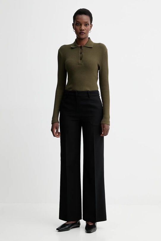 Marc O'Polo longsleeve bawełniany 509205655001 zielony AW25