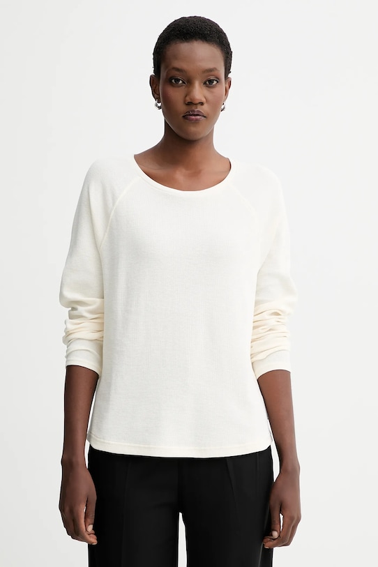 Marc O'Polo longsleeve bawełniany bawełna beżowy 5000007079