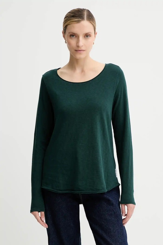Marc O'Polo longsleeve bawełniany bawełna zielony 5000007381