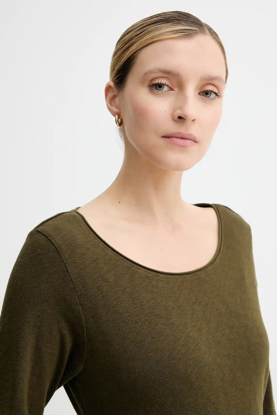 Marc O'Polo longsleeve bawełniany zielony 5000007381