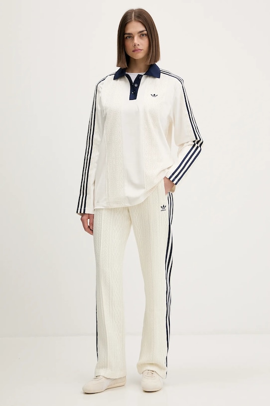 Блуза с дълги ръкави adidas Originals KR7651 кремав AW25