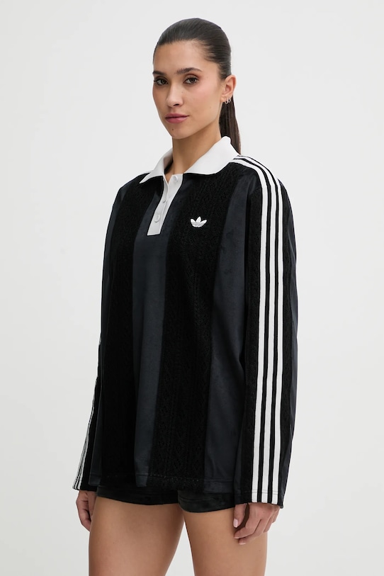 adidas Originals longsleeve zapinany czarny KR7652