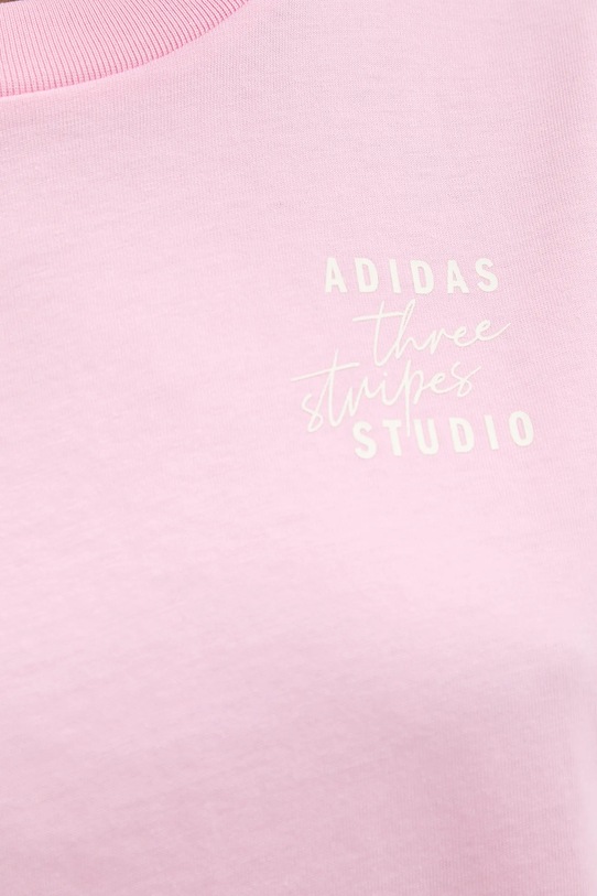 adidas longsleeve bawełniany KT3272 różowy