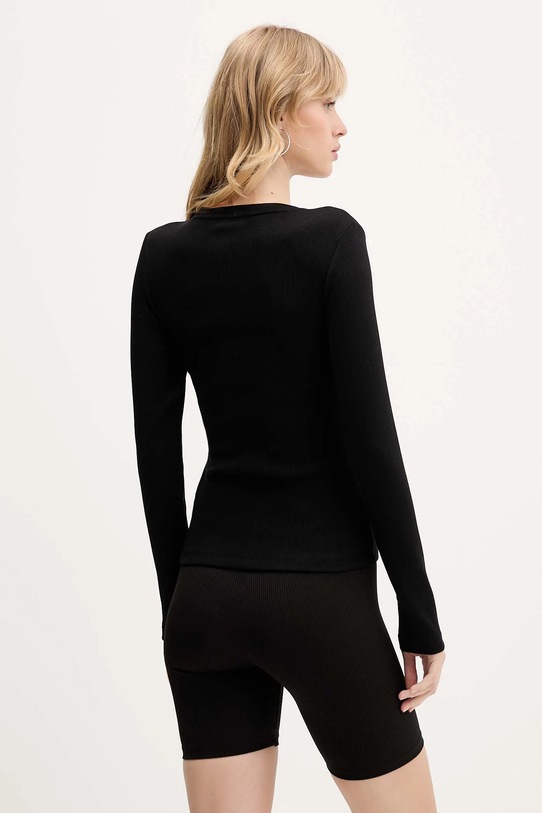 Odzież Guess Jeans longsleeve W5BP01.KA0H1 czarny