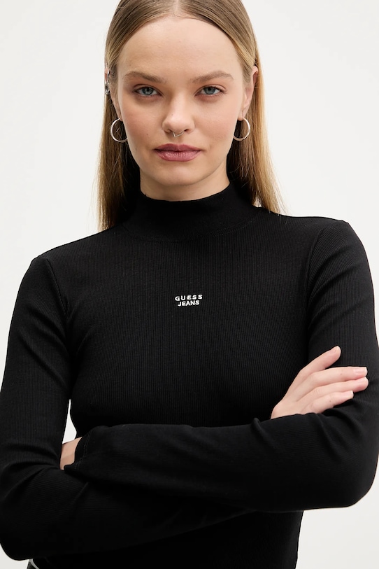 Guess Jeans longsleeve czarny W5BP23.KA0H1