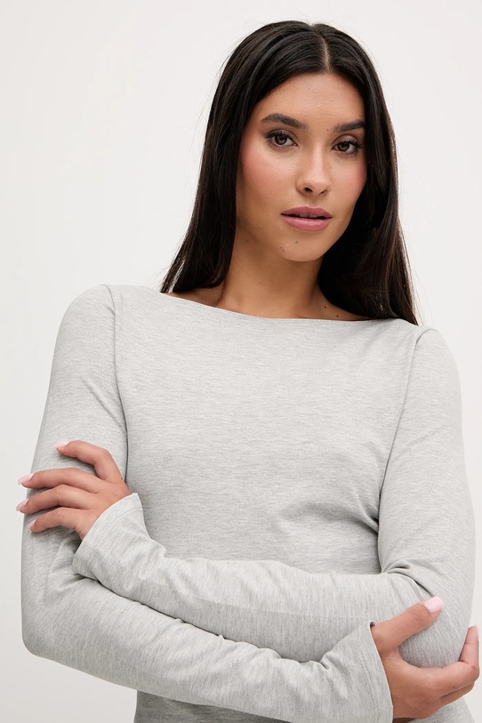 Casall longsleeve z dodatkiem modalu Sublime szary 25216.