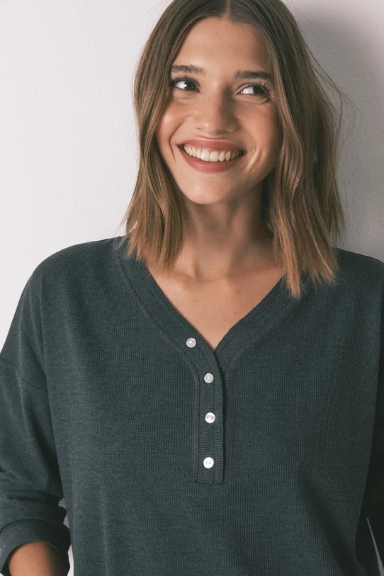 women'secret longsleeve 3272294 szary AW25