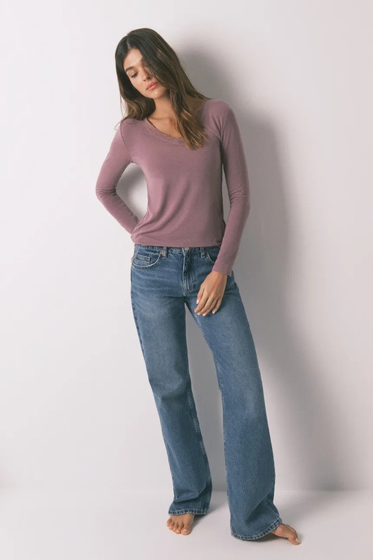 women'secret longsleeve różowy 7662432