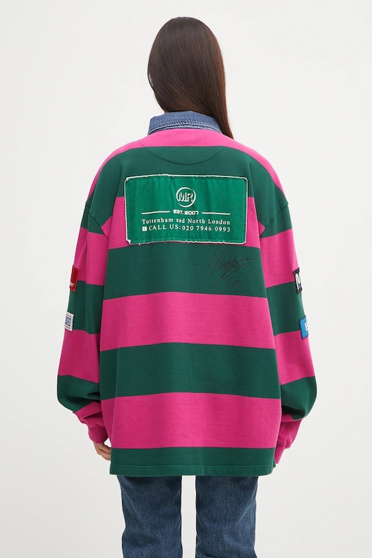 Odzież Martine Rose bluza bawełniana Rugby Polo 672JE07605 różowy