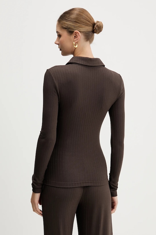 Odzież La Mania longsleeve LESLEE LESLEE brązowy