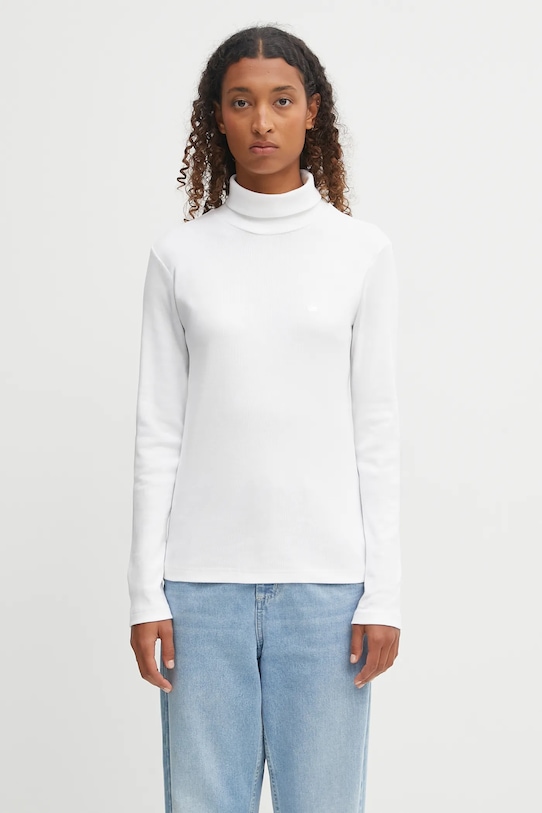Carhartt WIP camicia a maniche lunghe W'''''''' L/S Philipa Mockneck T-Shirt regolare bianco I035470.02XX