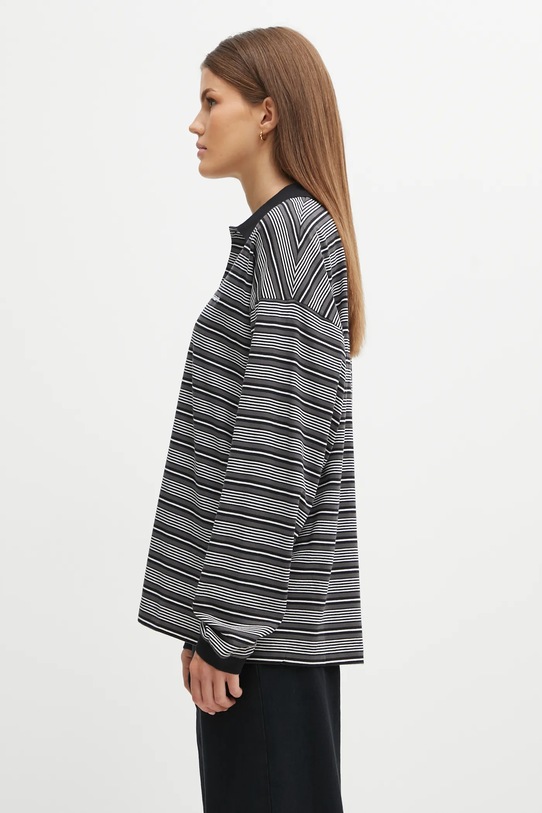 Pamučna majica dugih rukava Carhartt WIP W' L/S Largo Polo T-Shirt I035530.37FXX siva AW25