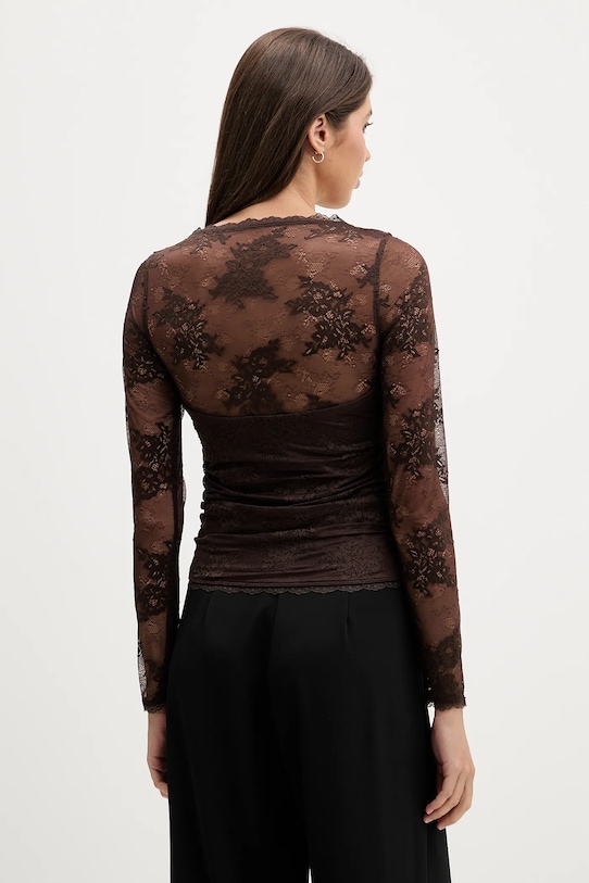 Odzież Abercrombie & Fitch bluzka KI139.5872.480 brązowy