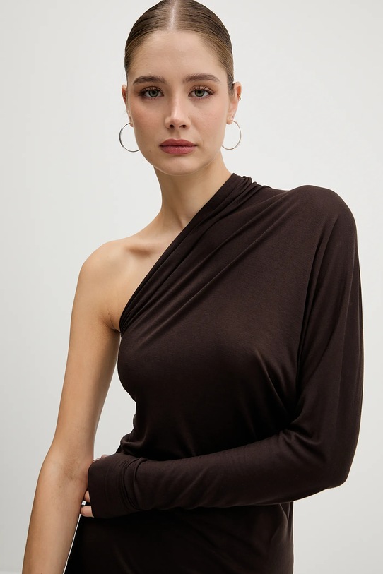 Majica Rick Owens Lilies Diana rjava LI02E3220.RV