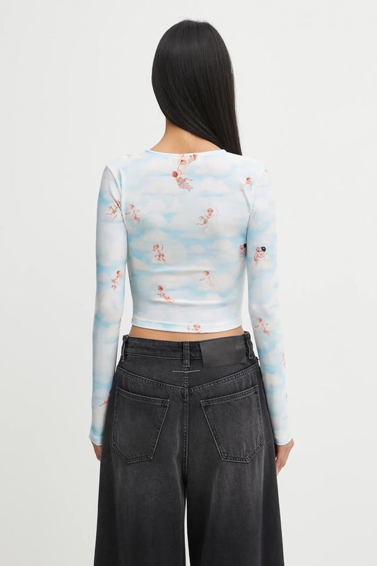 Ρούχα Μακρυμάνικο Fiorucci Beatitudo Print Long Sleeve Crop W25FWTLO003LY01BL02 μπλε