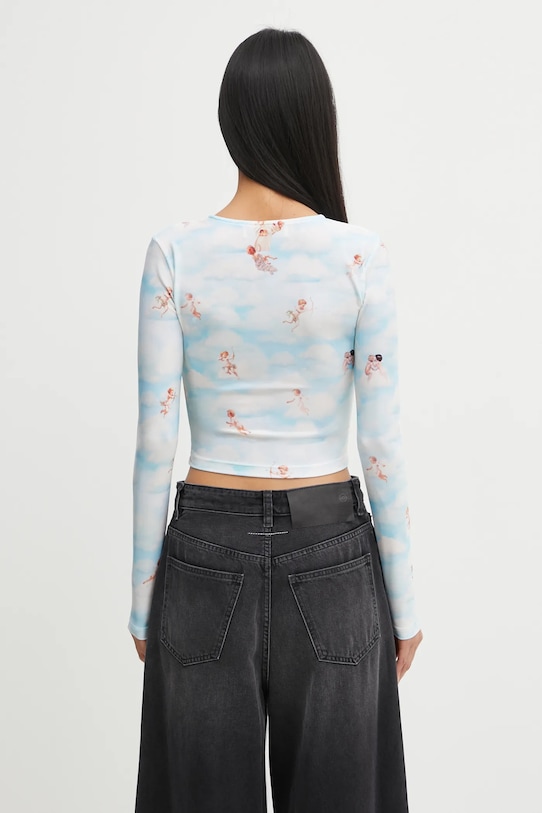 Ρούχα Μακρυμάνικο Fiorucci Beatitudo Print Long Sleeve Crop W25FWTLO003LY01BL02 μπλε
