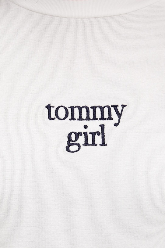 Tommy Jeans longsleeve bawełniany DW0DW22499 biały