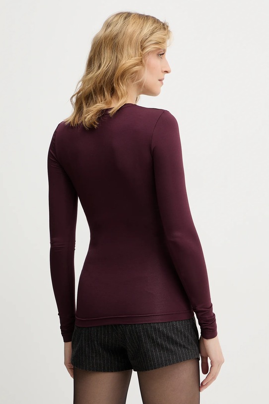 Odzież La Mania longsleeve MALENE MALENE bordowy