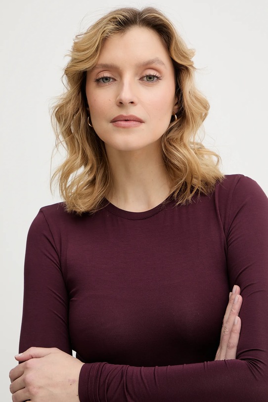 La Mania longsleeve MALENE bordowy MALENE