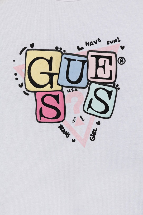 Dziewczynka Guess longsleeve niemowlęcy A5YI00.K6YW4.9BYA biały
