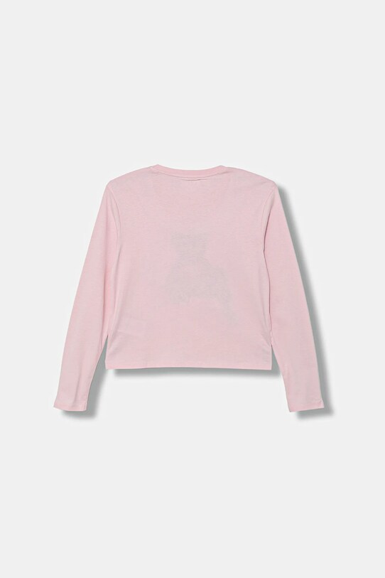 Guess longsleeve dziecięcy J4BI10.I3Z14.9BYA różowy AW25
