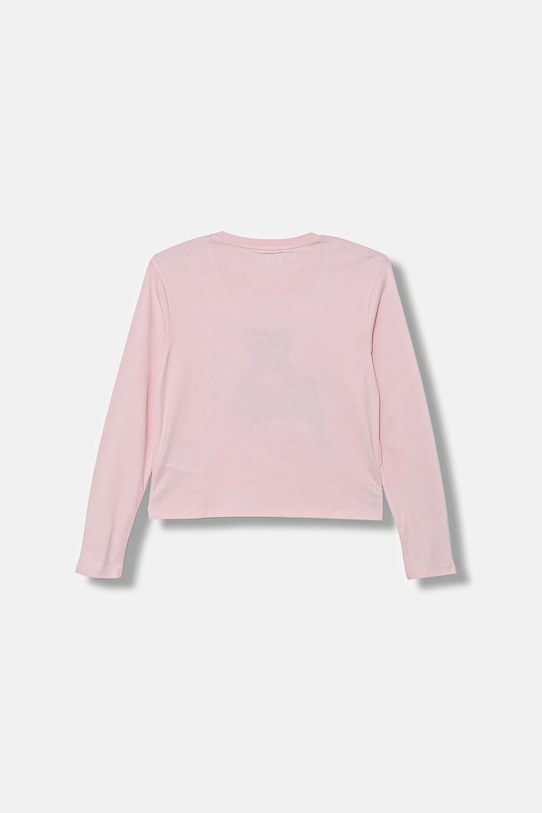 Guess longsleeve dziecięcy J4BI10.I3Z14.9BYA różowy AW25