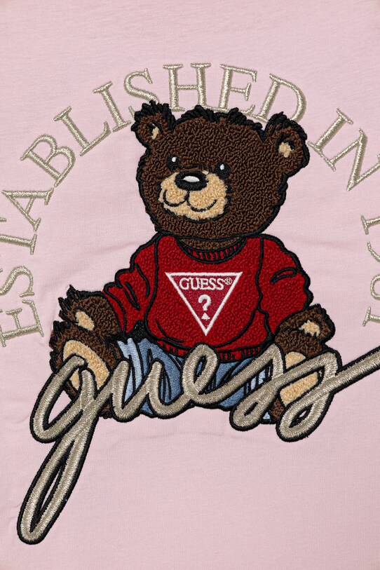 Dziewczynka Guess longsleeve dziecięcy J4BI10.I3Z14.9BYA różowy