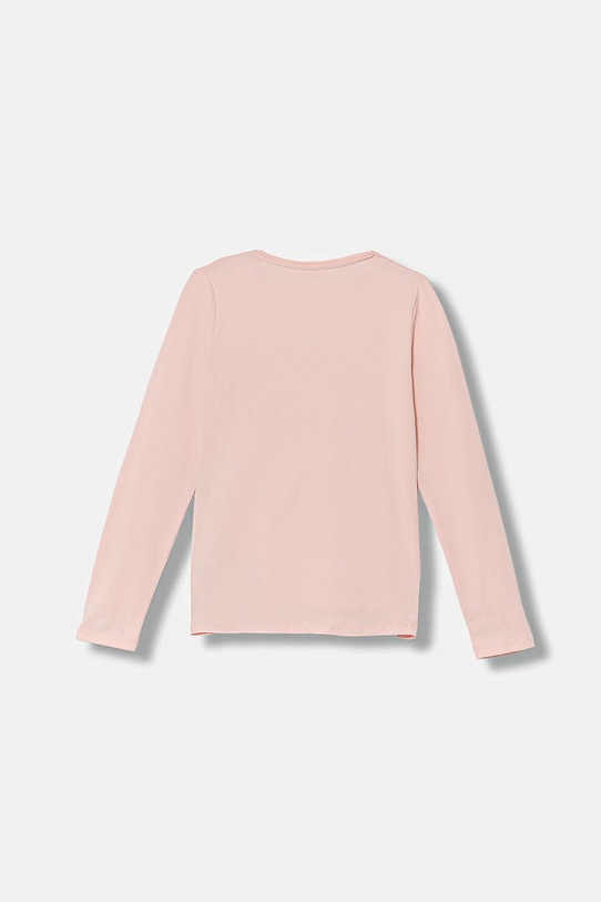 Guess longsleeve dziecięcy J5YI01.K6YW4.9BYA różowy AW25