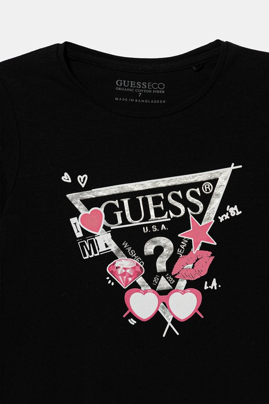 Dziewczynka Guess longsleeve dziecięcy J5YI01.K6YW4.9BYA czarny
