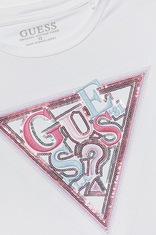 Dziewczynka Guess longsleeve dziecięcy J5YI15.K6YW4.9BYA biały