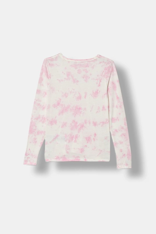 Guess longsleeve bawełniany dziecięcy J5YI16.K8HM4.9BYA różowy AW25
