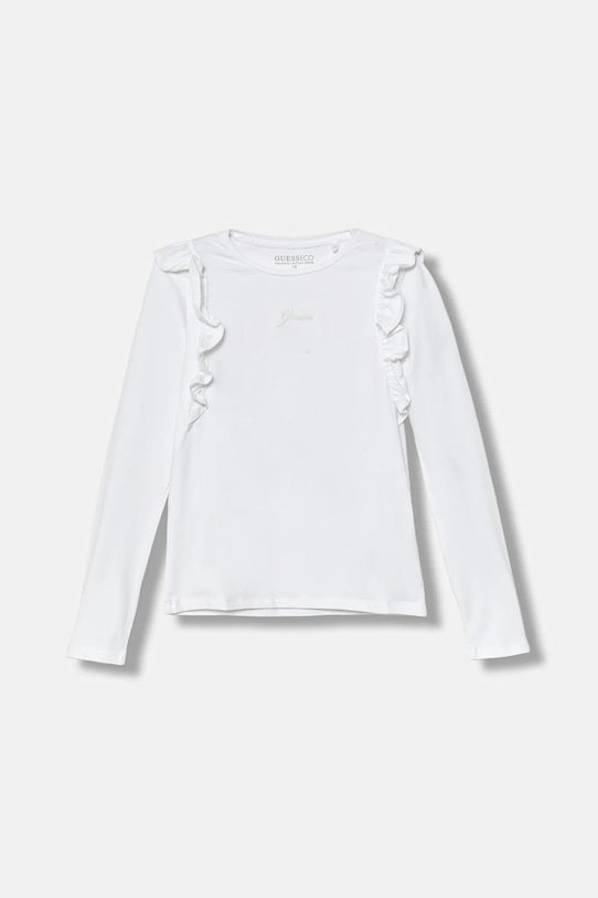 Guess longsleeve copii imprimeu alb J5YI28.K6YW4.9BYA