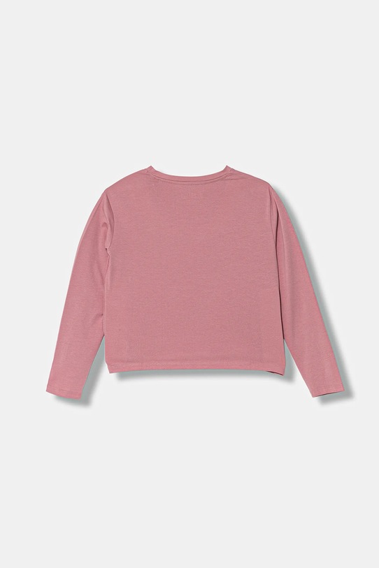 Guess longsleeve dziecięcy J5YI32.K6YW4.9BYA różowy AW25