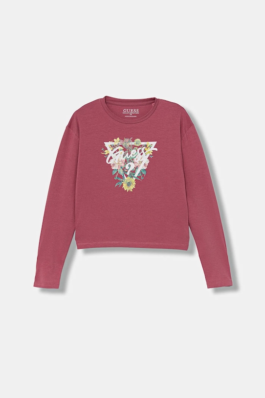 Детский лонгслив Guess с эластаном розовый J5YI36.K6YW4.9BYA