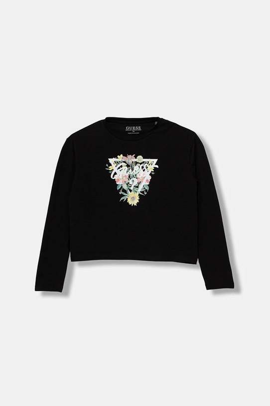 Παιδικό μακρυμάνικο Guess στάμπα μαύρο J5YI36.K6YW4.9BYA