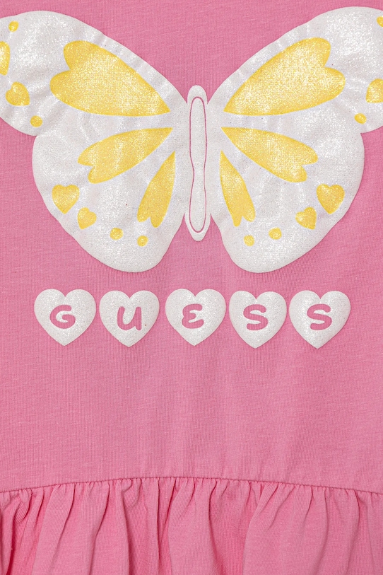 Dziewczynka Guess longsleeve bawełniany dziecięcy K5YI08.K6YW4.9BYA różowy