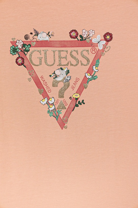 Deklice Otroška dolga majica Guess K5YI16.K6YW4.9BYA oranžna