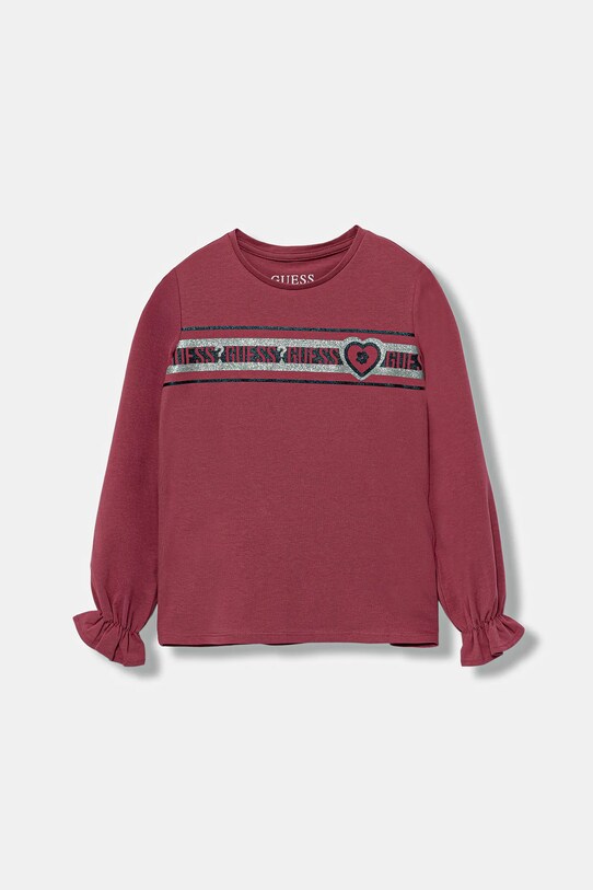 Guess longsleeve copii print roz K5YI23.K6YW4.9BYA